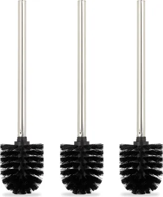 Produktbild von relaxdays Toilettenbürste 3er Set schwarz