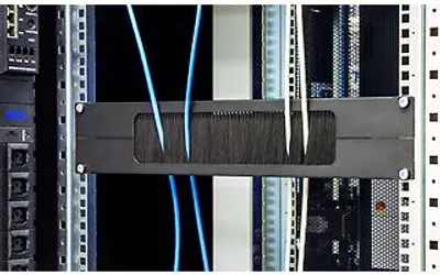 Image de 19"-Durchgangsplatte 2U geteilt horizontal 350x55mm