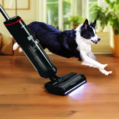 Immagine prodotto di Aspirapolvere a batteria Pulitore a vapore Polti RollySteam WD40C, 14000 Pa, 35 min. di autonomia, serbatoio da 0,6 L, nero