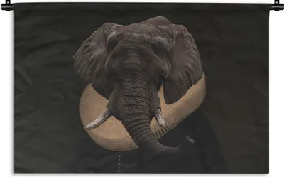 Produktbild von MuchoWow® Wandteppich Wandbehang Alte Meister - Elefant - Kunst 150x100 cm Tapisserie Dekoration Wandtuch - Waschbar - Tapisserien - Wand-Decke