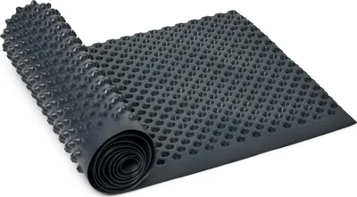 Produktbild von Garronda Noppenfolie HDPE mit hoher Druckfestigkeit – Mauerschutz und Bauwerksabdichtung – Drainagebahn für Keller, Grundmauern, Hochbeet, Wurzelschutz 0,5 m x 2,5 m GD-0160