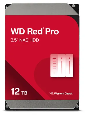 Zdjęcie produktu dla Western Digital Red Pro , 12 TB, 7200 RPM, 512 MB, 3.5", Serial ATA III