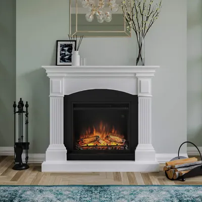 Produktbild von TAGU Magna reines weiß Elektrokamin mit 23 Zoll Powerflame 1500W