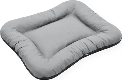 Produktbild von 4L Textil KLEO Hundebett mittelgrosse Hunde waschbar Hundekissen mittelgrosse Hunde Hundematte Hundematratze Hundekissen abwaschbar (90x70 cm, Grau (Mit Reißverschluss)