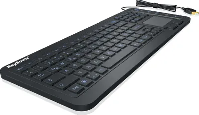 Produktbild von KeySonic KSK-6231INEL, Volle Größe (100%), Kabelgebunden, USB, QWERTZ, Weiß
