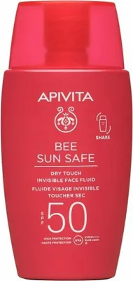 Image de APIVITA Bee Sun Safe Crème fluide mince pour le visage Dry Touch SPF50 50ml