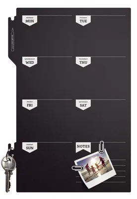 Produktbild von Securit Kreidetafel SILHOUETTE "Wochenplaner"