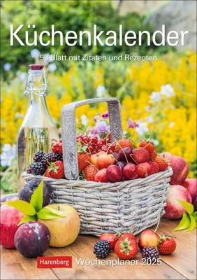 Productafbeelding van Keukenplanner voor 2025 - 53 pagina's met citaten en recepten