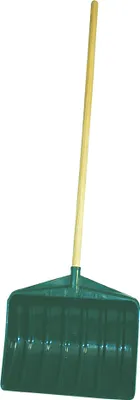 Produktbild von EDA Schneeschaufel mit Holzstiel Breite: 460 mm grün