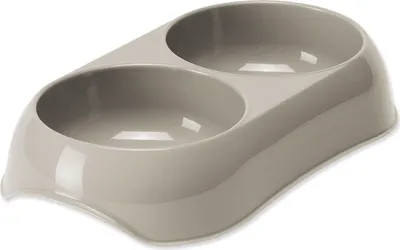Obrázek produktu pro Dvojmiska MAGIC CAT plastová šedá 400 ml
