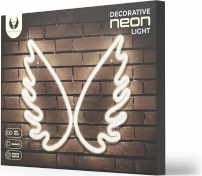 Produktbild von Forever Light Neon PLEXI LED WINGS weiß Nachtlichter FPNE09X