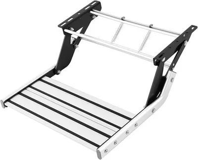 Productafbeelding van Camper treden, opvouwbaar, 55 cm, aluminiumlegering, caravan, trede, robuust, rechthoekig, caravan, trap, tot 150 kg, camper, voor vrachtwagens/camper