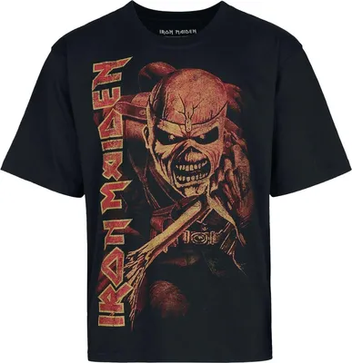 Produktbild von Iron Maiden T-Shirt Herren Big Trooper schwarz Band-Merch, Bands 100% Baumwolle L