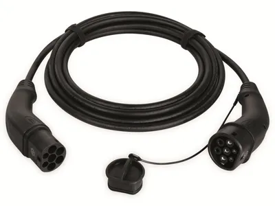 Produktbild von E-Auto-Ladekabel, Typ 2, 1-phasig, 32 A, 7,4 kW, 7,5m