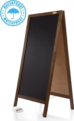 Produktbild von Kundenstopper PNW WETTERFEST Holz Tafel Aufsteller Werbetafel 47x93cm Werbung Holztafel Werbeaufsteller