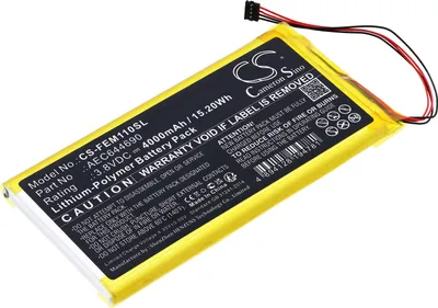 A yellow and black lithium-polymer battery pack with wires and a connector.