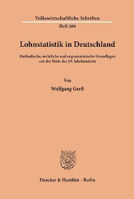 Produktbild von Lohnstatistik in Deutschland.