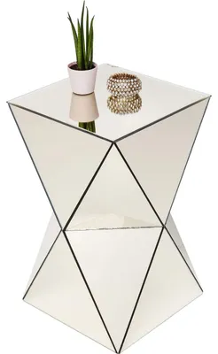 Produktbild von Kare Design Beistelltisch Luxury Triangle Pearl, Champagner, Verspiegelt, Wohnzi