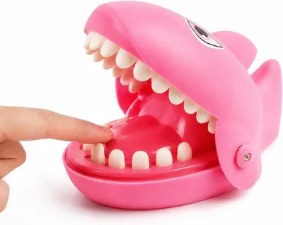 Productafbeelding van Krokodil tandarts game roze haai
