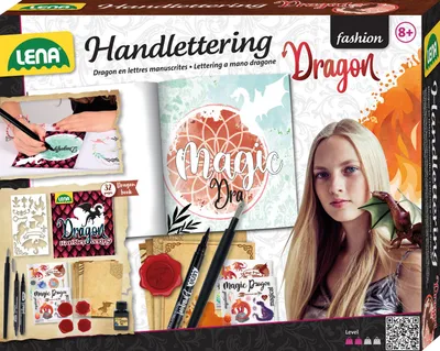 Image de Simm 42336 - Lena - Fashion - Kit de bricolage, Handlettering Dragon