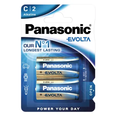 Obrázok produktu pre Panasonic Evolta C, alkalická, 1,5 V, C