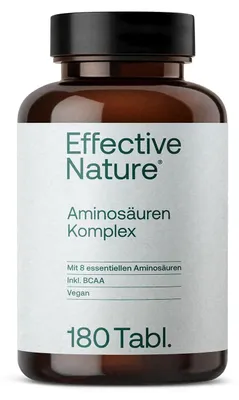 Produktbild von Aminosäuren Komplex Tabletten von effective nature - 180 Tabletten