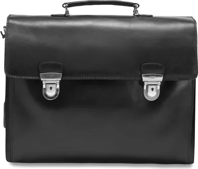 Zdjęcie produktu dla PICARD skórzana torba biznesowa na ramię z przegrodą na laptopa Toscana Briefcase Black czarny
