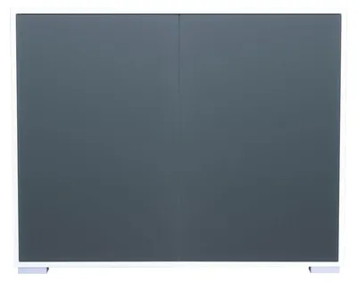 Produktbild von InnoFurn Kommode Elena, 2 Türen, Push-to-Open, Weiß matt/Anthrazit matt, 103 x 83 x 37 cm