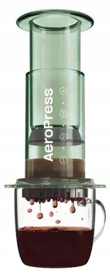 Productafbeelding van AeroPress koffiezetapparaat, transparant, groen