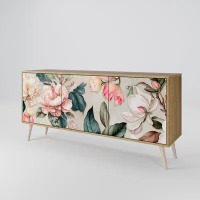 Immagine prodotto di Spacerebels cassettiera a 3 ante - credenza cassettiera - credenza alta - mobile armadio - soggiorno camera da letto - 57,5×164,5×42 (HxLxP)