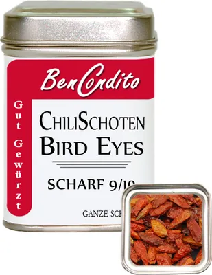 Produktbild von Chili Bird Eyes Dose