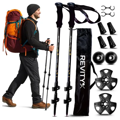 Produktbild von Wanderstöcke für Trekking - Teleskopstöcke, Nordic Walking Stöcke 65–135 cm, KI-generiertes Bild
