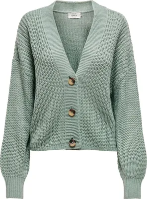Produktbild von ONLY 15211521, Cardigan, Erwachsener, Weiblich, Grün, S, V-Ausschnitt