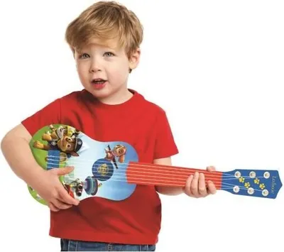 Immagine prodotto di Chitarra Paw Patrol, 53 cm, 6 corde in nylon, istruzioni incluse, design Chase Marcus e Stella