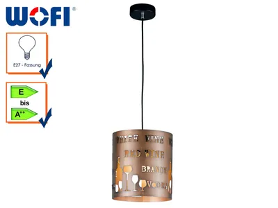 Produktbild von WOFI Pendelleuchte Tuva 1flg