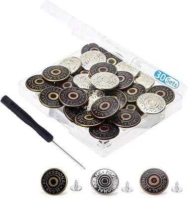 Produktbild von Jeansknöpfe 20mm Metall Reparatur DIY