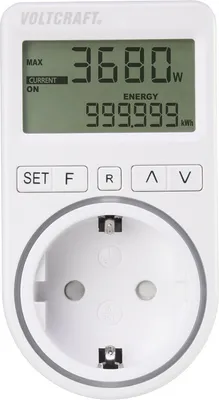 Immagine prodotto di VOLTCRAFT SEM4500 Contatore dei costi energetici Previsione dei costi, funzione di allarme, tariffa elettrica regolabile