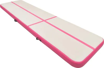 Obrázok produktu pre vidaXL Nafukovacia gymnastická podložka s pumpou 700x100x20 cm PVC ružová