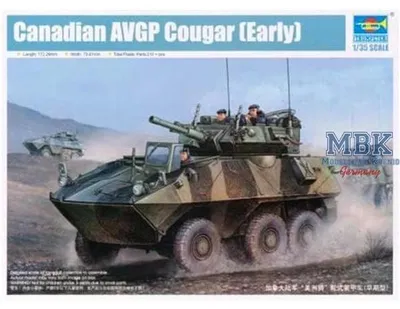 Productafbeelding van Trumpeter, Canadese Cougar 6x6 AVGP, schaal 1:35, artikelnummer 01501