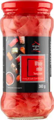 Obrázek produktu pro Nakládaný růžový zázvor do sushi Dec 360 g