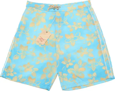 Produktbild von 7293P Boxershorts türkis QOCOA B gemustert Blumen Männer Strandbekleidung Männer