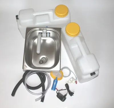 Image de 230V Mini-cuisine stand dekit évier camping-car 325x265x150mm Barwig Gris
