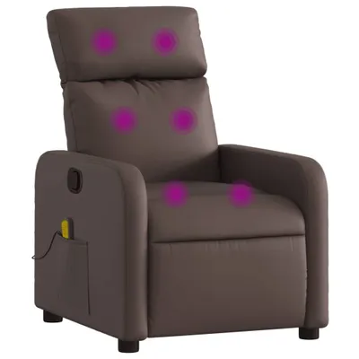 Produktbild von vidaXL Massagesessel Braun Kunstleder