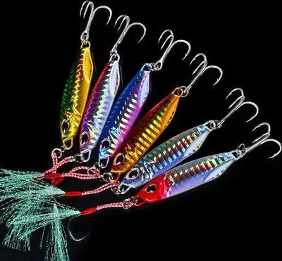 Produktbild von Famanu Kunstköder Set 6-teilig - Spinner Spoon Angeln - 30g