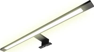 Produktbild von LED Badleuchte schwarz 600mm Spiegellampe Aufbauleuchte warmweiß