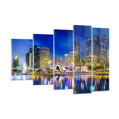 Produktbild von Bilder auf glas - Asien bangkok gebäude stadt - 150x100cm - Glasbilder - Wandbilder - Kunstdruck - zum Aufhängen bereit - Wanddekoration aus Glas - Glas Bilder - Wandbild auf Glas - GEG150x100-2447