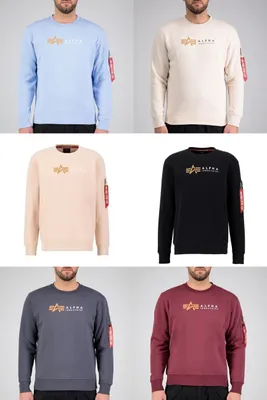Produktbild von ALPHA INDUSTRIES ALPHA LABEL SWEATER Herren Sweatshirt