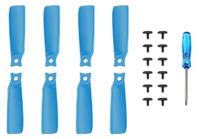 Image de Pour DJI Flip drone BRDRC 2 paires de couleurs vives pales d'hélice de remplacement bleu