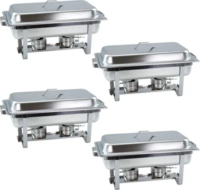 Immagine prodotto di 4 pezzi Chafing dish 4331 incl. contenitore GN 1/1 65mm