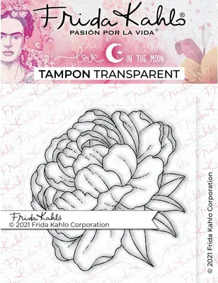 Zdjęcie produktu dla Przezroczysty stempel - Piwonia 1 - 9,5 x 6,5 cm